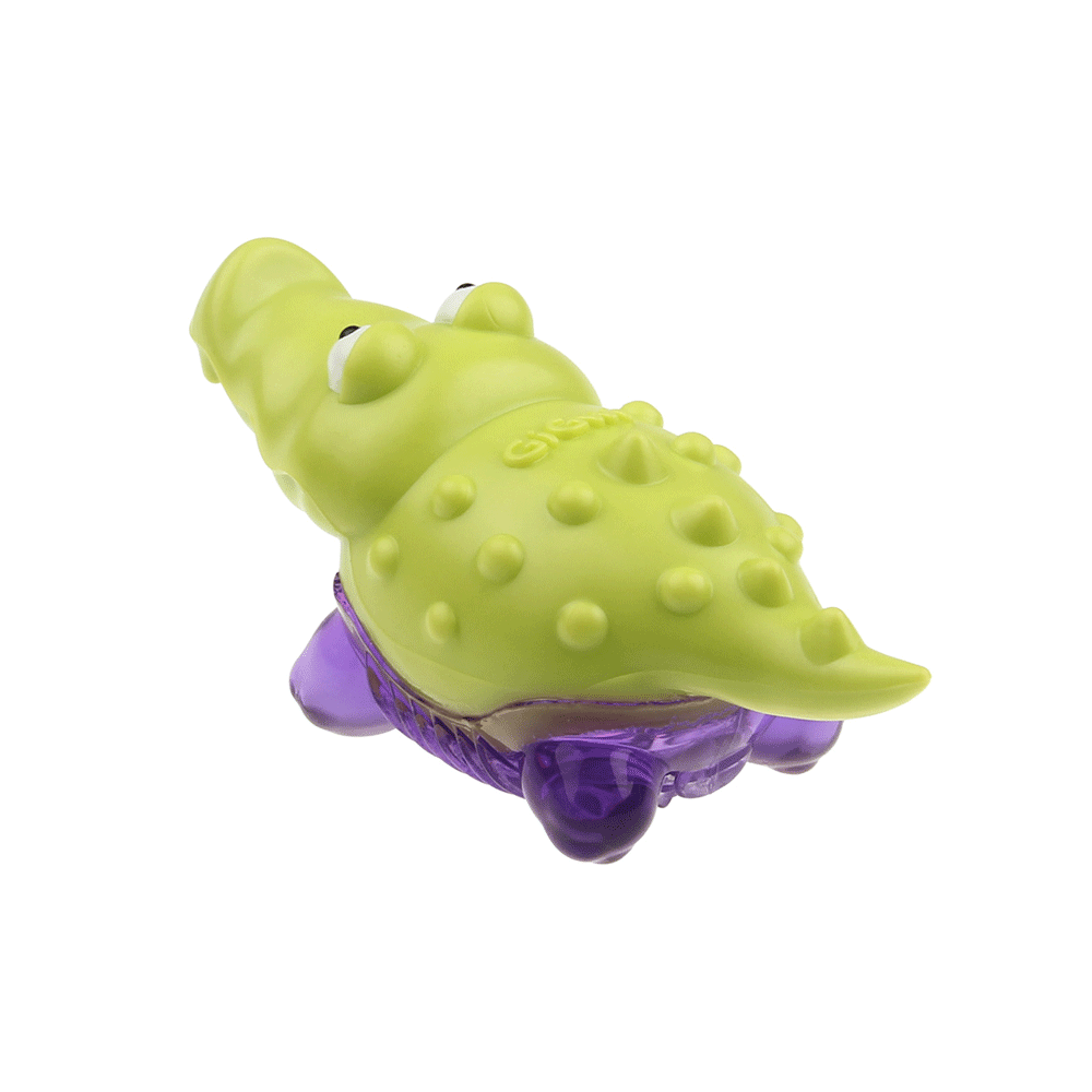 Gigwi Suppa Puppa Cocodrilo Verde Y Morado Foopy Pet Store