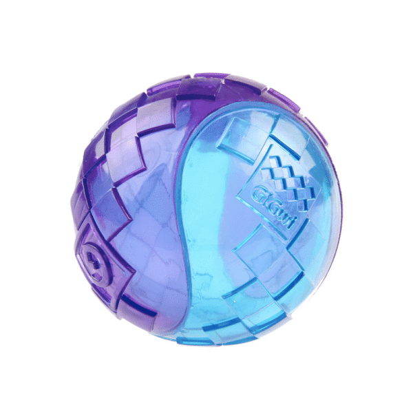 GiGwi Ball Squeaker Morado y Azul