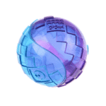 GiGwi Ball Squeaker Morado y Azul