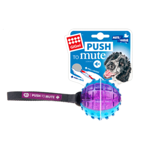 GiGwi Regular Ball Push To Mute Morado y Azul