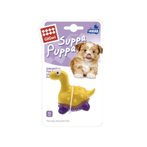 GiGwi Suppa Puppa Dino Amarillo y Morado