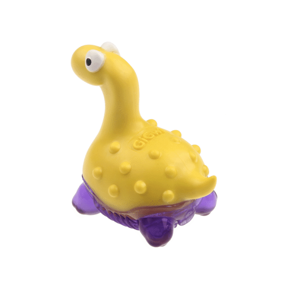 GiGwi Suppa Puppa Dino Amarillo y Morado