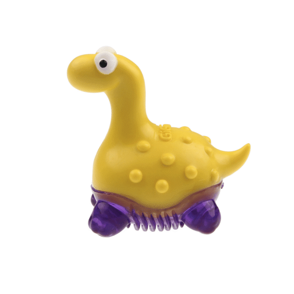 GiGwi Suppa Puppa Dino Amarillo y Morado