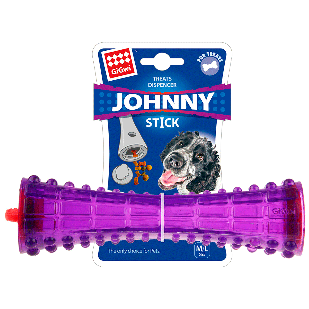 GiGwi-Treats-Dispenser-Johnny-Stick-Morado GiGwi Treats Dispenser Johnny Stick Morado