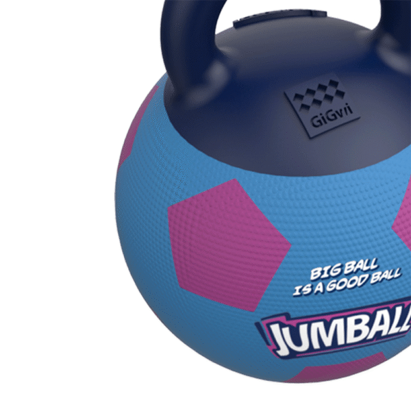 Gigwi Jumball Pelota de Fútbol con Asa Azul y Morado