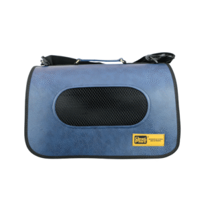 Claws & Paws Transportador Tipo Cuero Azul