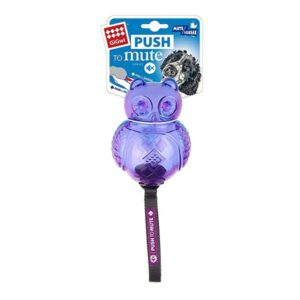 GiGwi Owl 'Push To Mute' transparent purpleblue