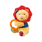 GiGwi Lion 'Plush Friendz' with Squeaker and TPR Ring