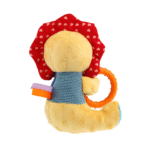 GiGwi Lion 'Plush Friendz' with Squeaker and TPR Ring - Imagen 3