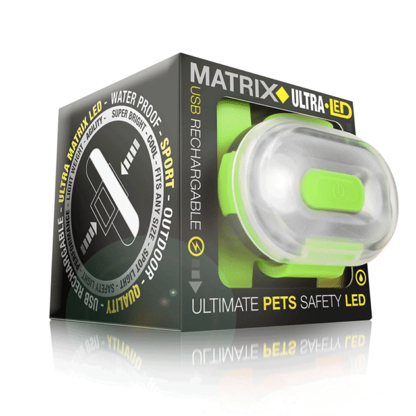 Max & Molly Luz de Seguridad Matrix Ultra LED Verde Caja