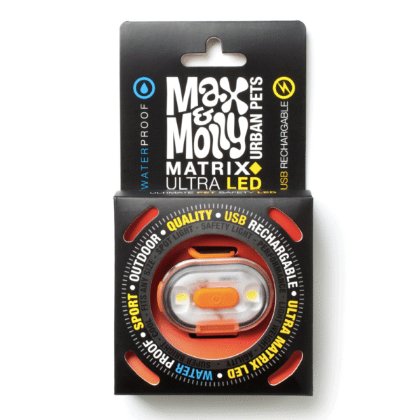 Max & Molly Luz de Seguridad Matrix Ultra LED Naranja Caja