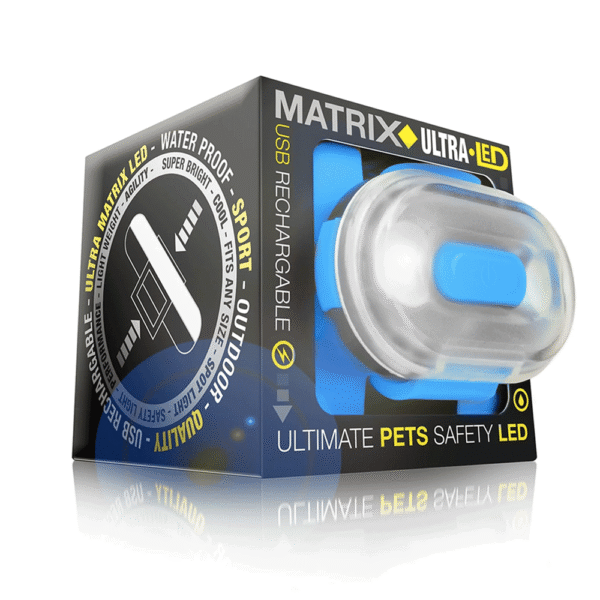 Max & Molly Luz de Seguridad Matrix Ultra LED Celeste Caja