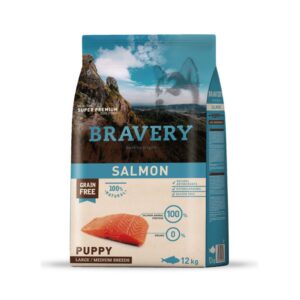Bravery Salmón Cachorro Razas Medianas y Grandes 12kg
