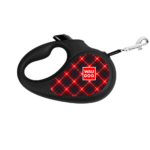 Waudog Correa Retráctil Red Plaid
