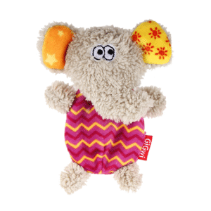GiGwi Elephant 'Plush Friendz' with Squeaker Gris