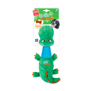GiGwi Crocodrile Plush Dog Toy with TPR Neck