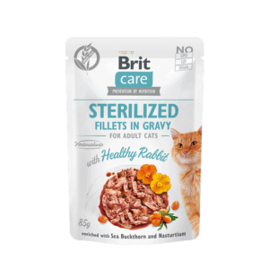 Brit Care Cat Sterilized Fillets in Gravy with Healthy Rabbit