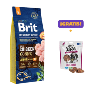 Brit Premium By Nature Para Perro Junior Medium Sabor A Pollo 15kg