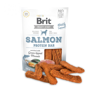 Brit Jerky Snack Salmon Protein Bar 80g