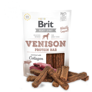 Brit Jerky Snack Venison Protein Bar 80g
