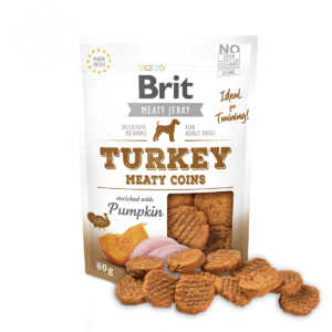 Brit Jerky Snack Turkey Meaty Coins 80g