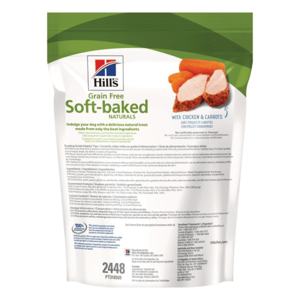 Hills Grain Free Soft-Baked Naturals Chicken & Carrots