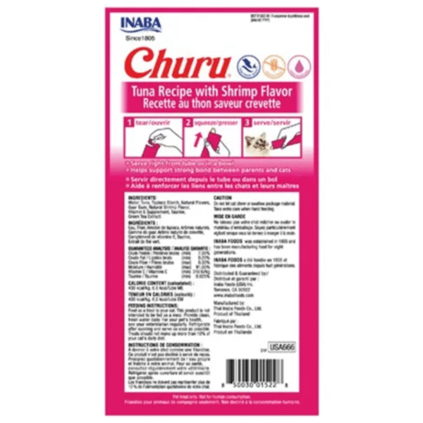 Churu Cat Tuna/Shrimp 14g /4 Tubos
