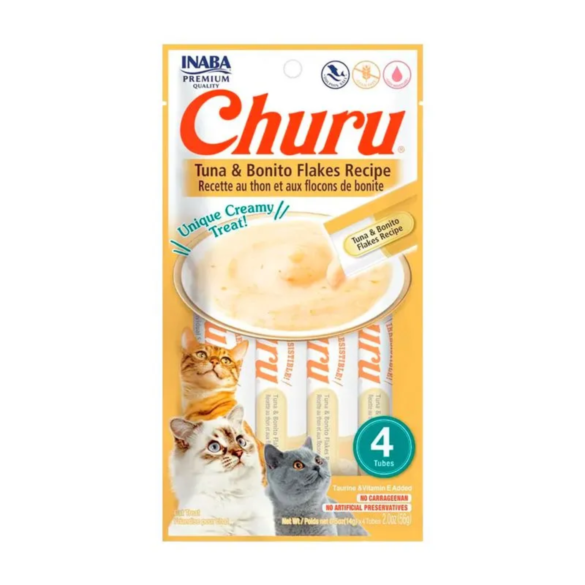 Churu Cat Tuna/Bonito 14g /4 Tubos Churu Cat Tuna/Bonito 14g /4 Tubos