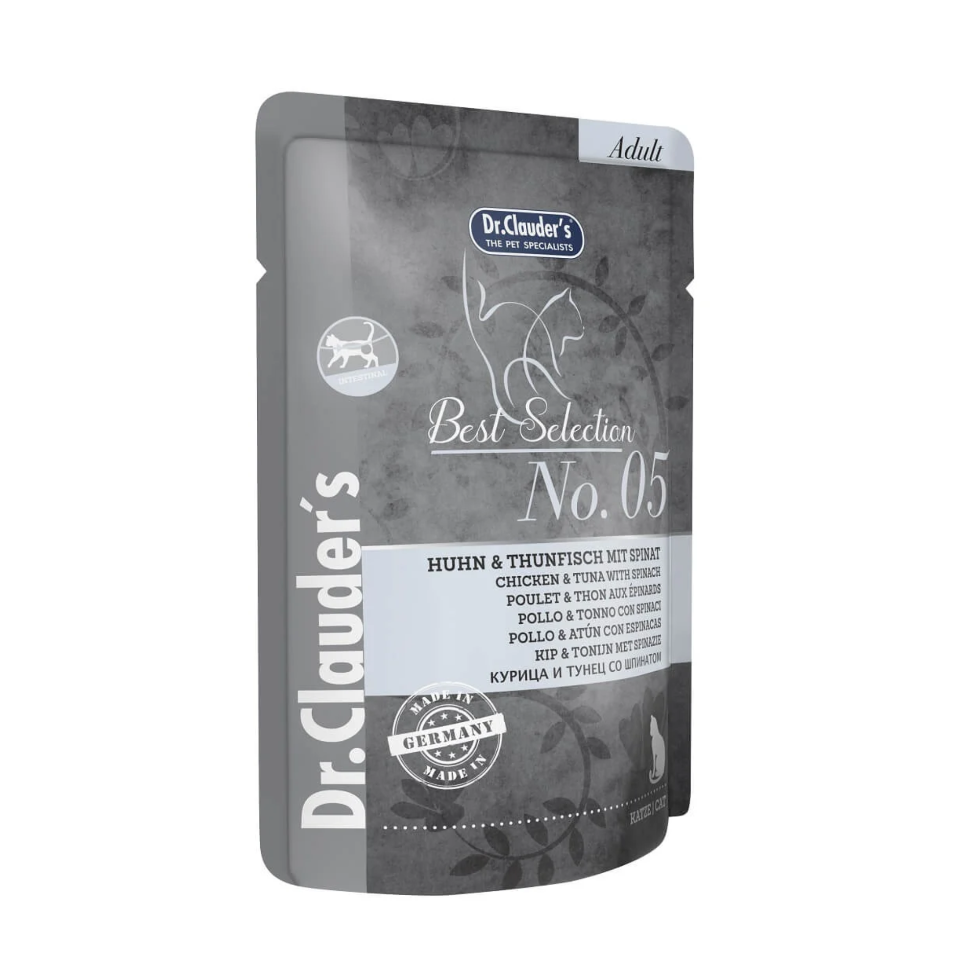 Dr. Clauders Cat Best Selection No5 Pollo Atún y Espinacas Dr. Clauders Cat Best Selection No5 Pollo Atún y Espinacas